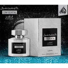 Parfum Arăbesc Confidential Private Platinum, Lattafa, de barbat, Apă De Parfum, 100ml