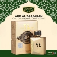 Al Zaafaran, Oud 24 Hours, Majestic Gold, apa de parfum, 100ml, inspirat din Armani Stronger Leather