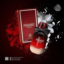 Fragrance World, Prohibit Rouge, apa de parfum, de dama, 100 ml, inspirat din Givenchy L`interdit Rouge
